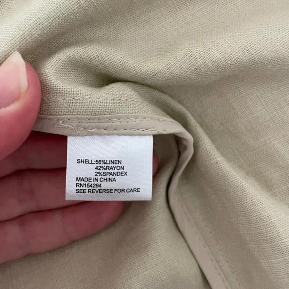 Evereve cream linen blend blazer - Picture 9 of 11